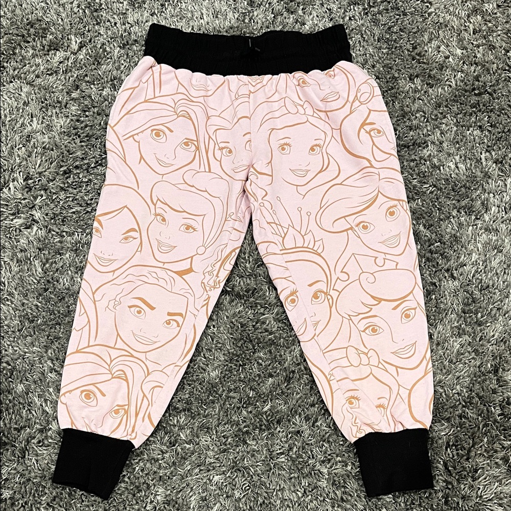 Ladies Disney Princess Cropped Joggers Size Small